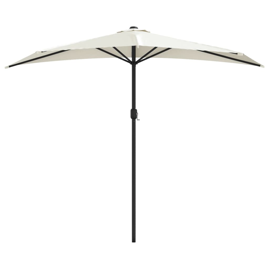Ombrellone Balcone Palo in Alluminio Sabbia 270x144 cm a Metà - homemem39