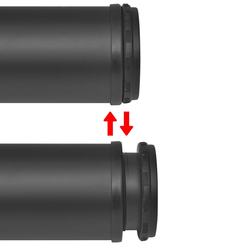 Tischbeine 4 Stück verstellbar Schwarz 1100 mm