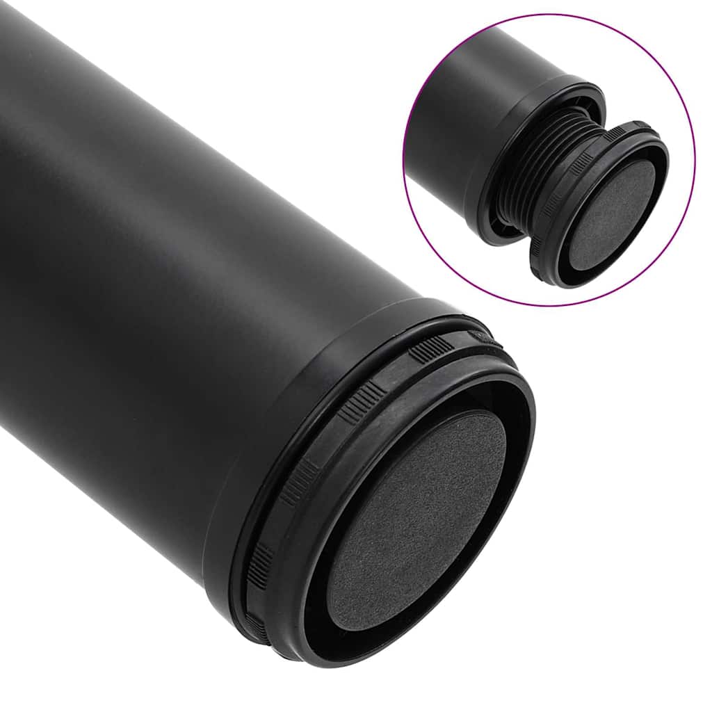 Tischbeine 4 Stück verstellbar Schwarz 1100 mm