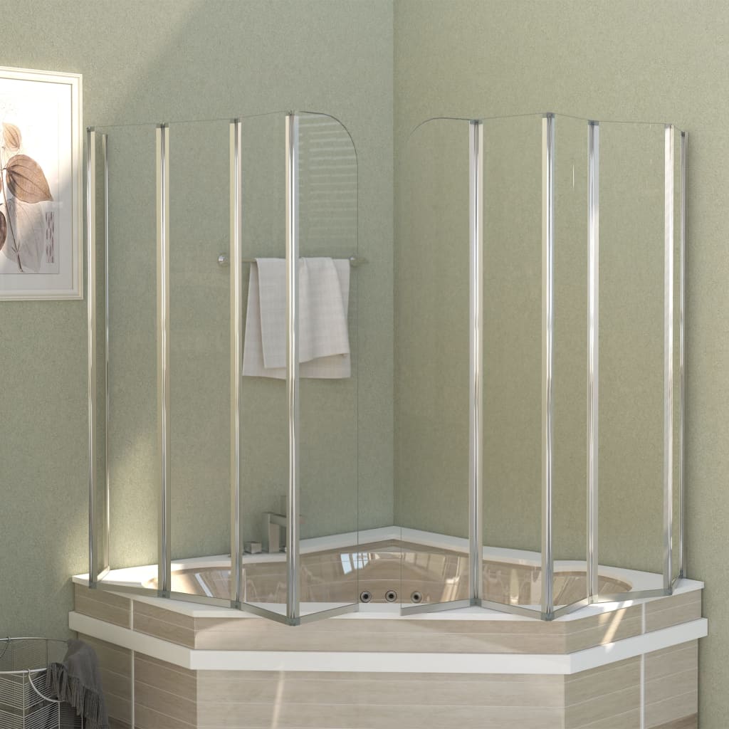 Cabina da Bagno 120x140 cm in Vetro Temperato - homemem39