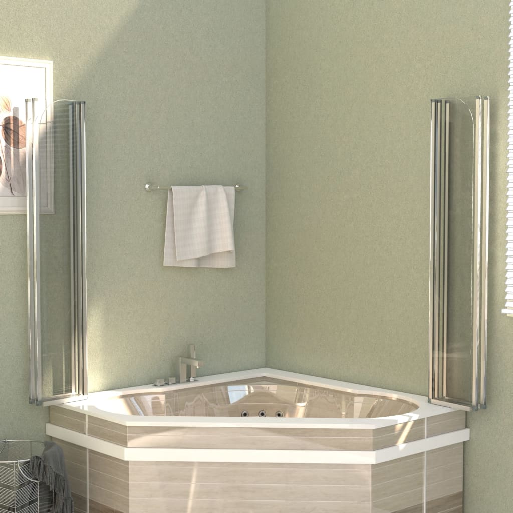 Cabina da Bagno 120x140 cm in Vetro Temperato - homemem39