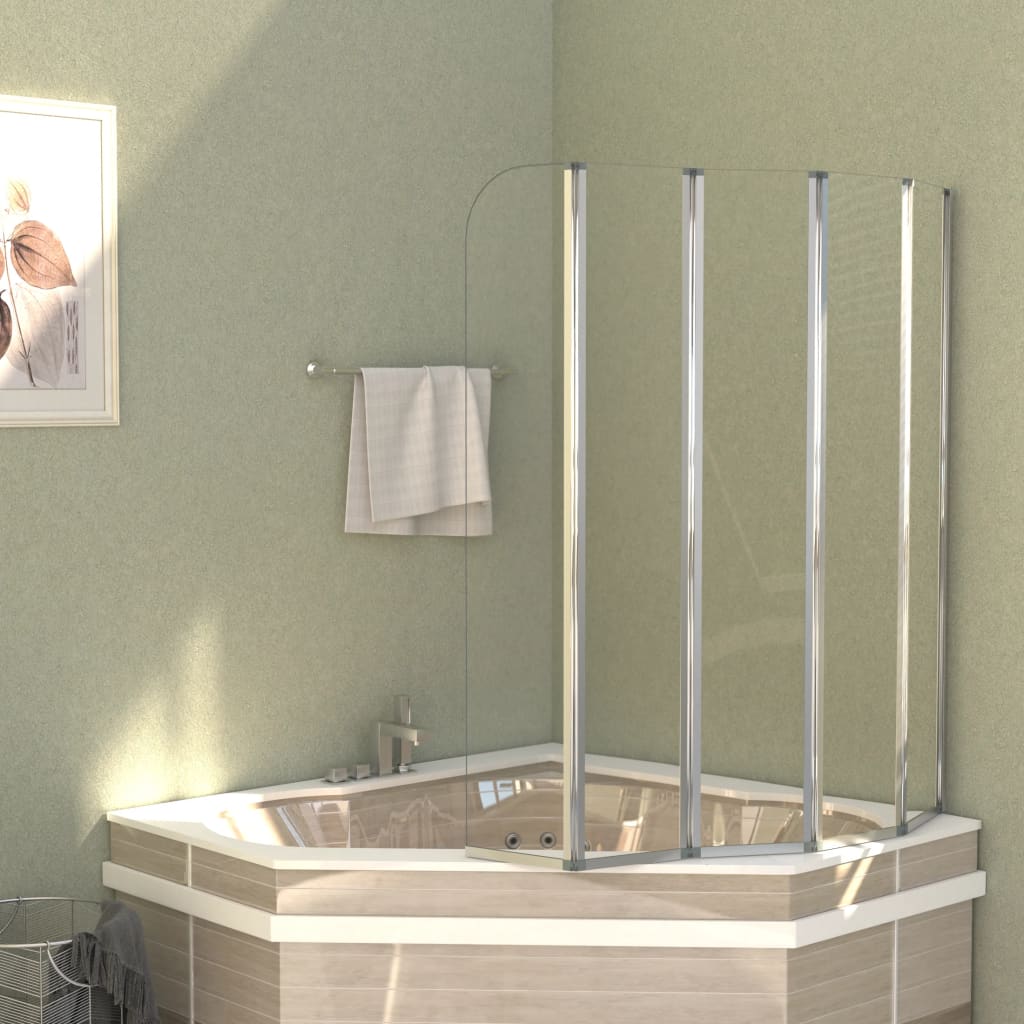 Cabina da Bagno 120x140 cm in Vetro Temperato - homemem39