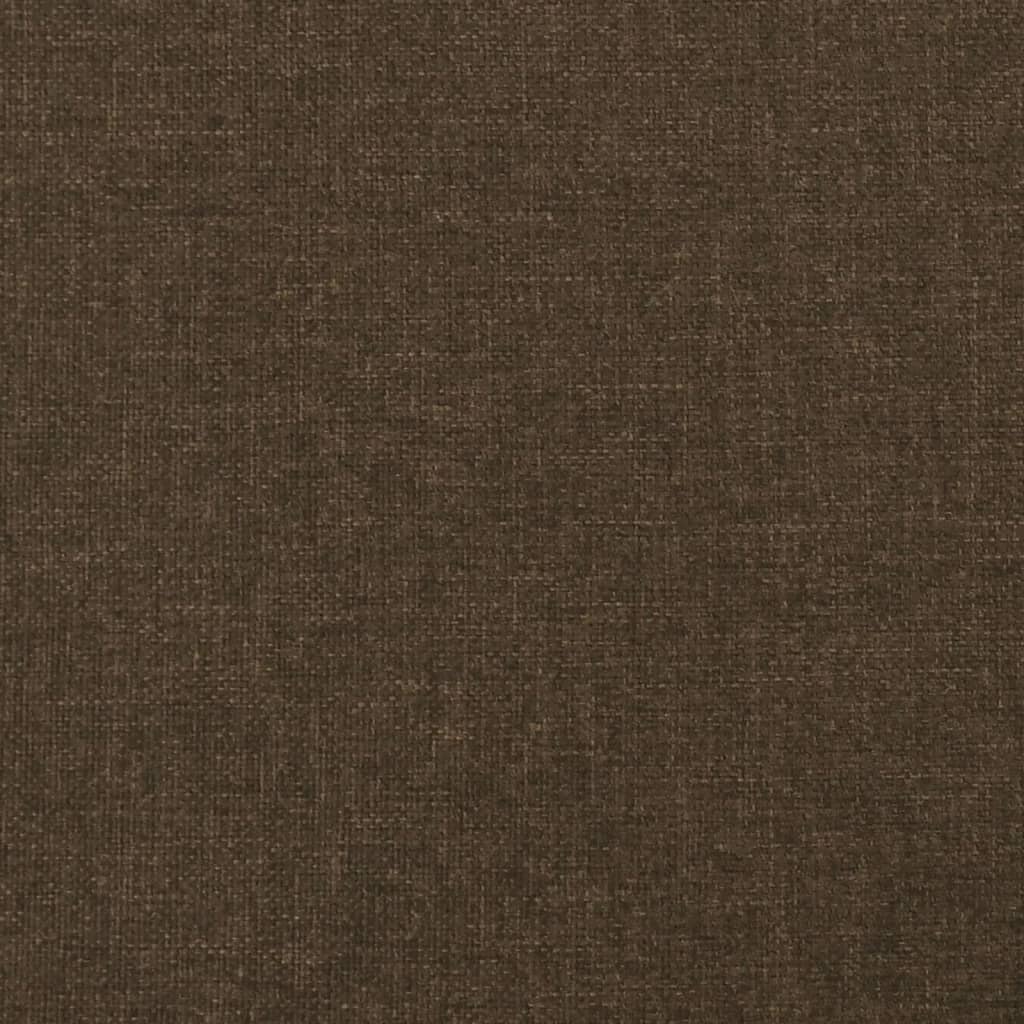Testiera ad Orecchio Marrone Scuro 163x23x78/88 cm in Tessuto