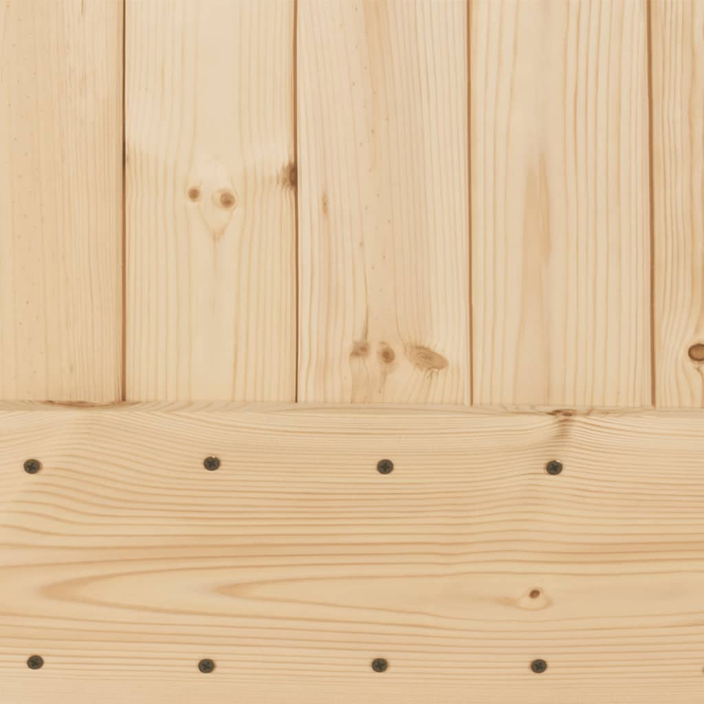 Porta Scorrevole con Set Hardware 90x210 cm Legno Massello Pino - homemem39