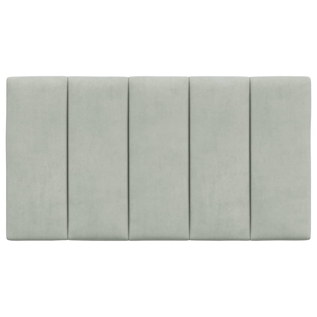 Cuscino Testiera Grigio Chiaro 80 cm in Velluto