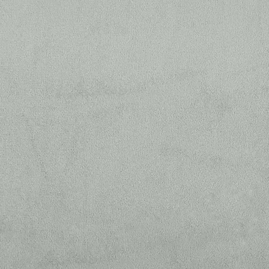 Cuscino Testiera Grigio Chiaro 80 cm in Velluto