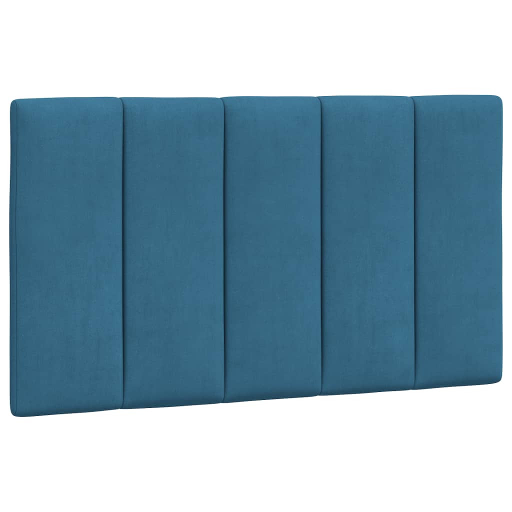 Cuscino Testiera Blu 80 cm in Velluto