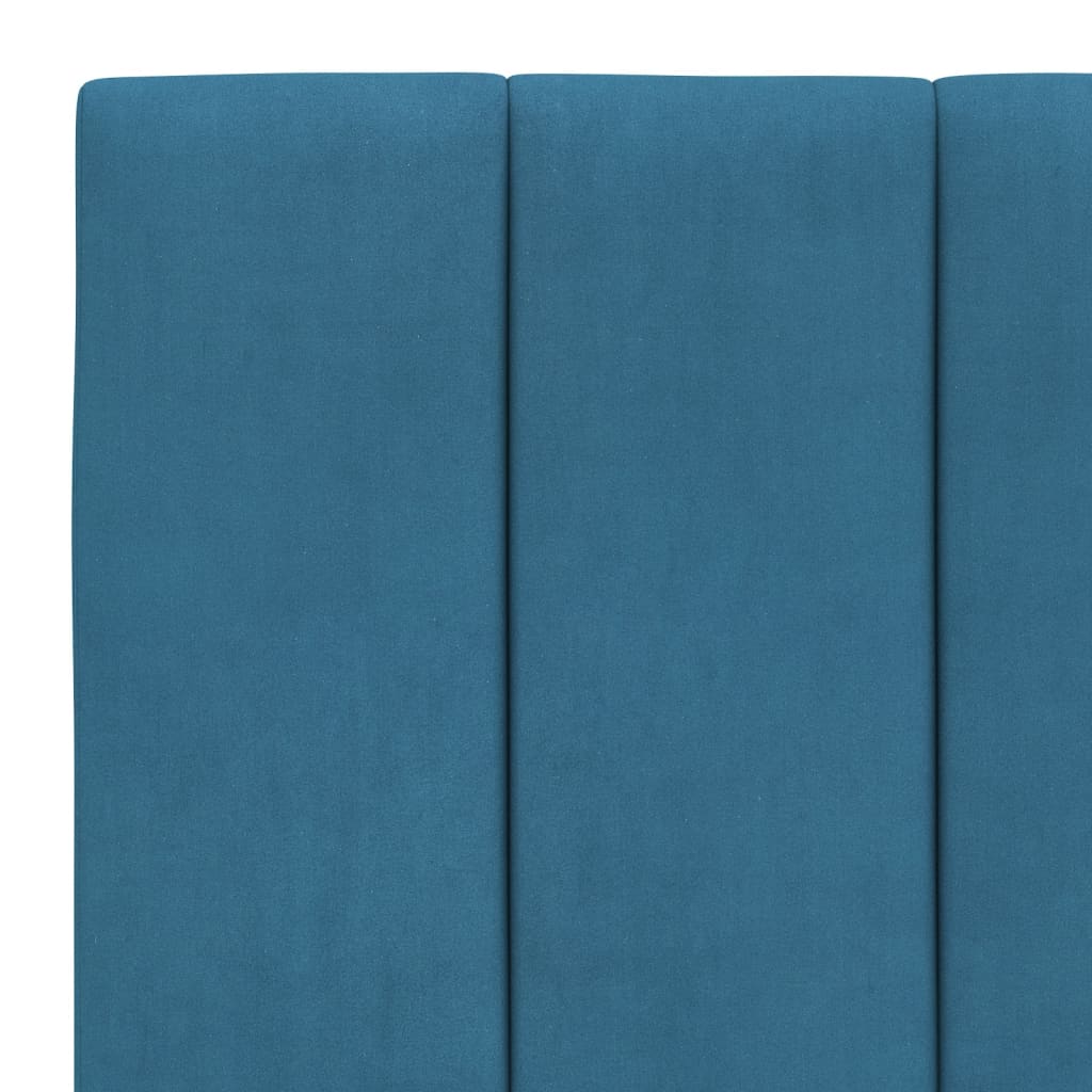 Cuscino Testiera Blu 80 cm in Velluto