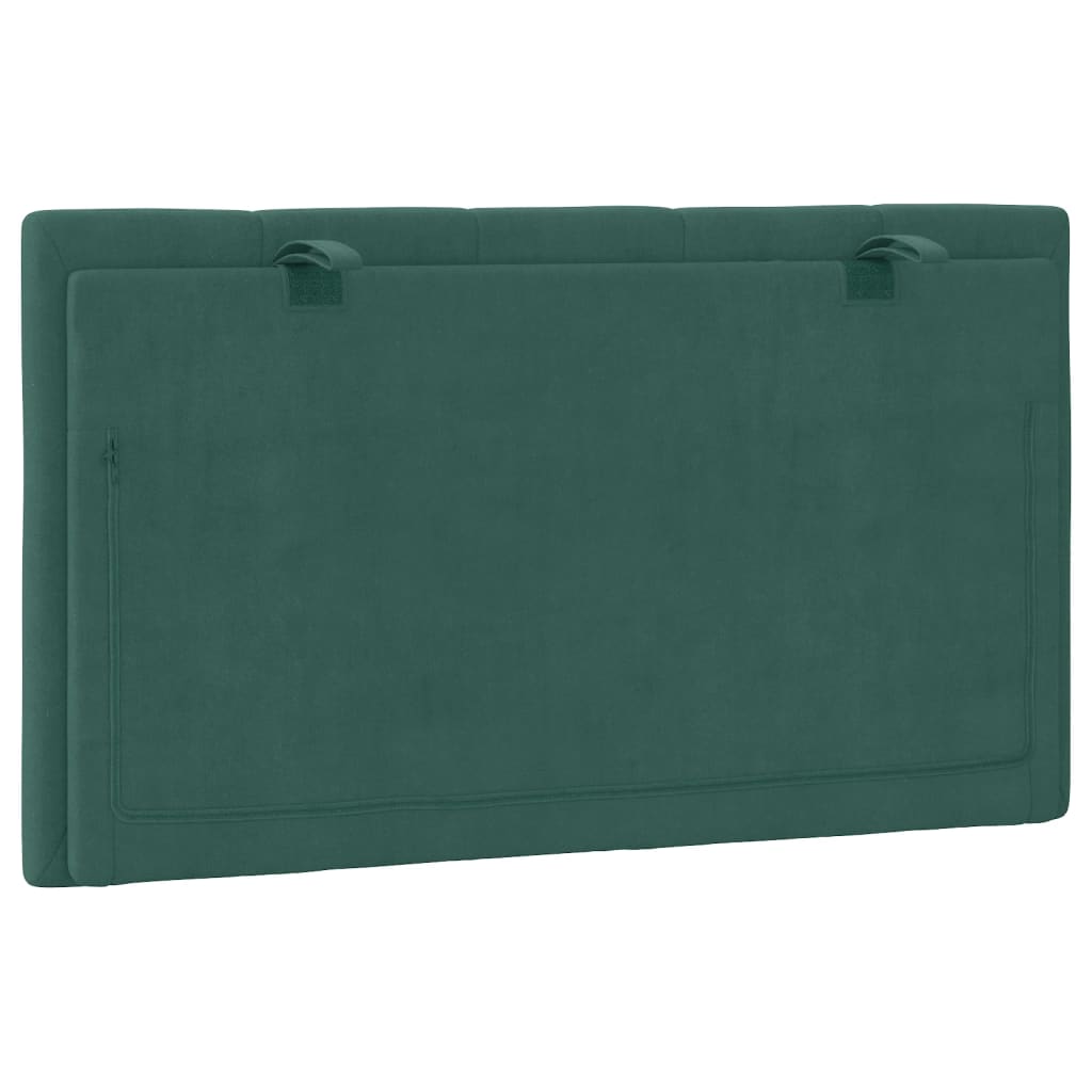 Cuscino Testiera Verde Scuro 90 cm in Velluto