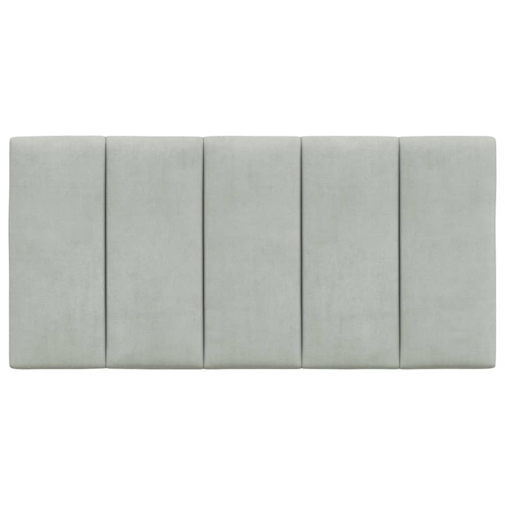 Cuscino Testiera Grigio Chiaro 100 cm in Velluto