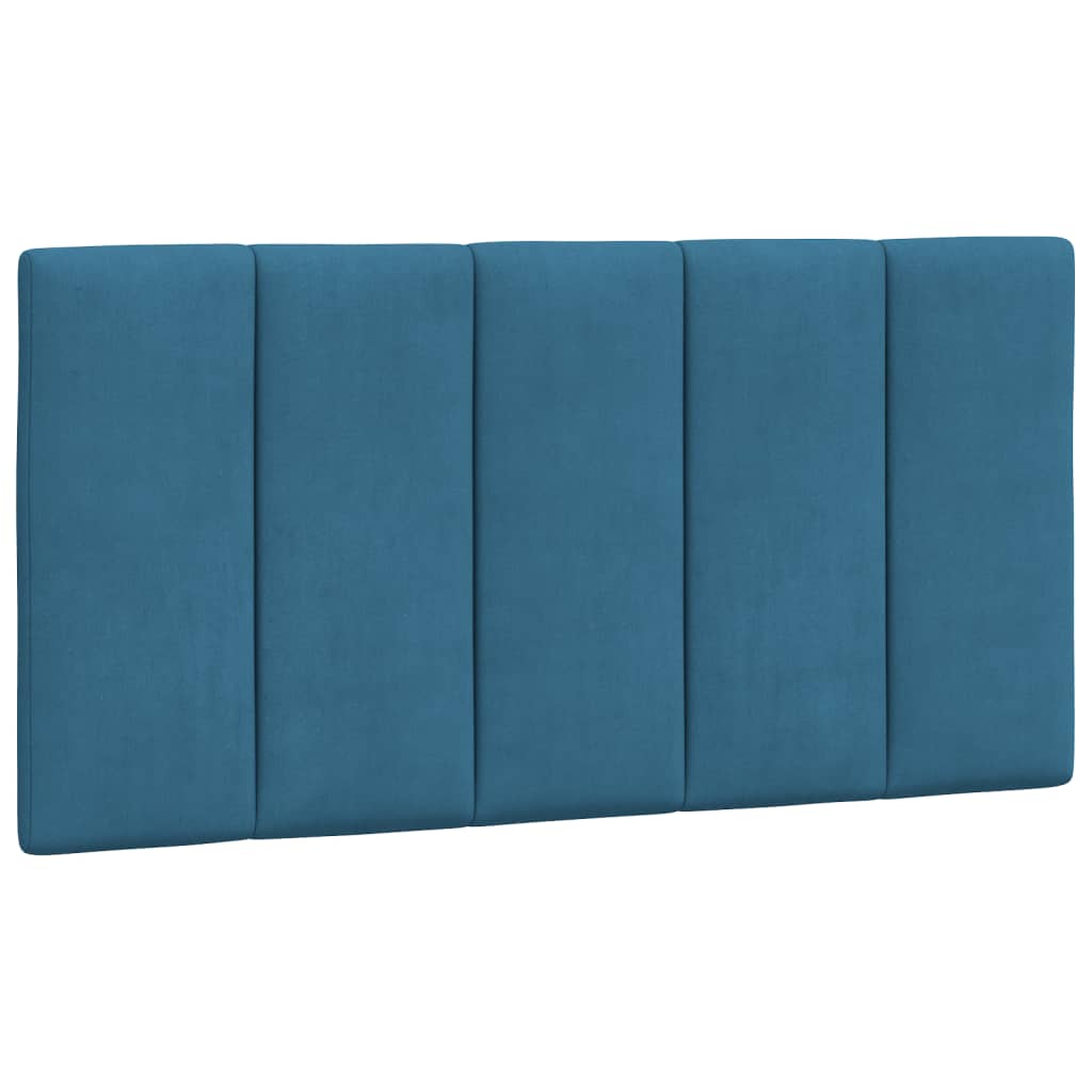 Cuscino Testiera Blu 100 cm in Velluto