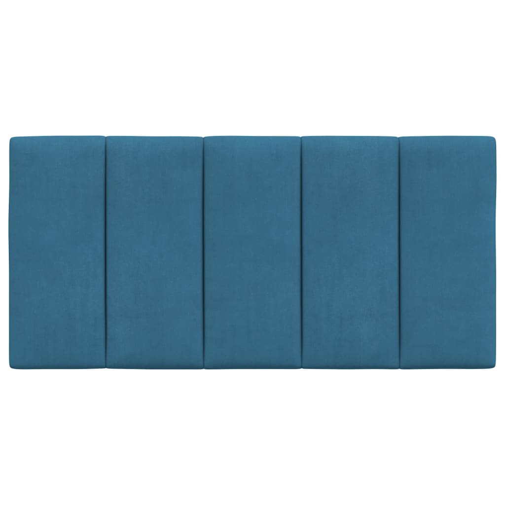Cuscino Testiera Blu 100 cm in Velluto