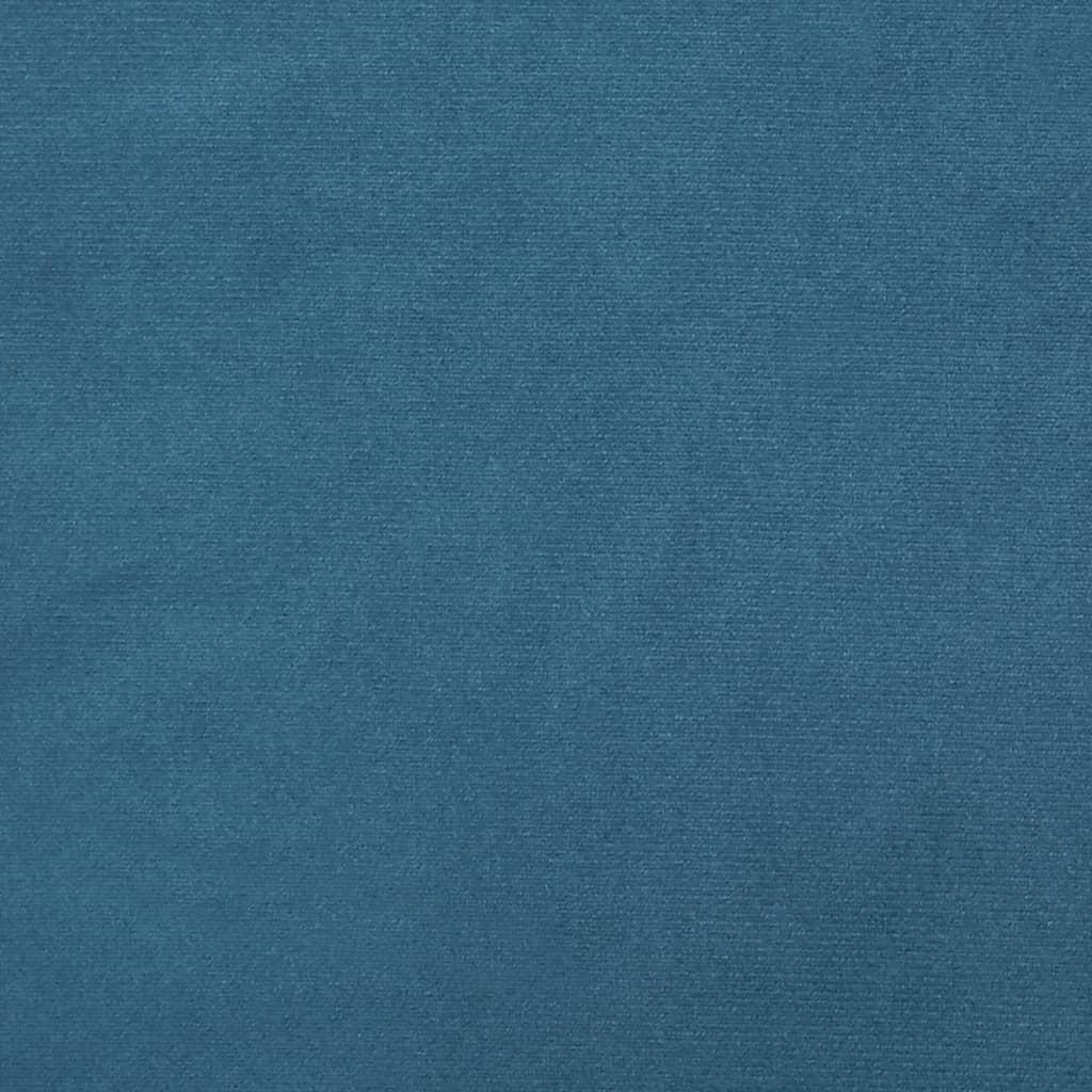 Cuscino Testiera Blu 100 cm in Velluto