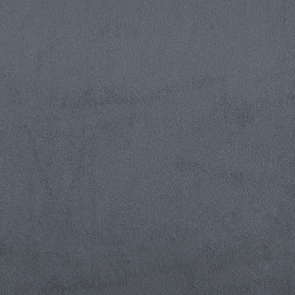 Cuscino Testiera Grigio Scuro 120 cm in Velluto