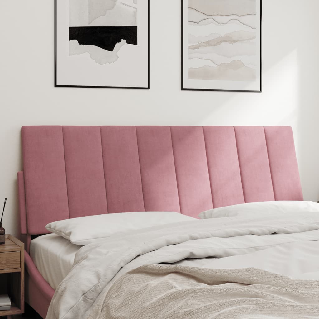 Cuscino Testiera Rosa 120 cm in Velluto