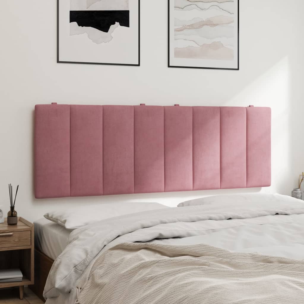 Cuscino Testiera Rosa 120 cm in Velluto