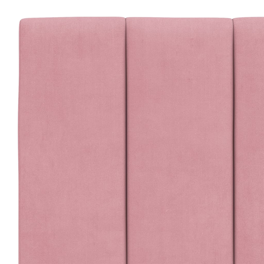 Cuscino Testiera Rosa 120 cm in Velluto