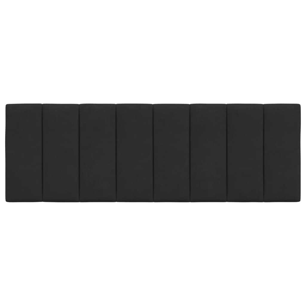 Cuscino Testiera Nero 140 cm in Velluto