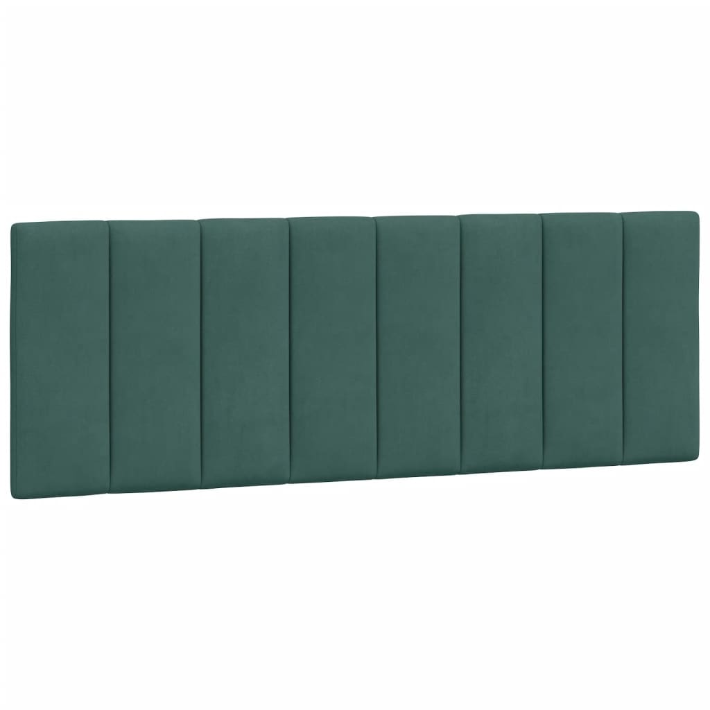 Cuscino Testiera Verde Scuro 140 cm in Velluto