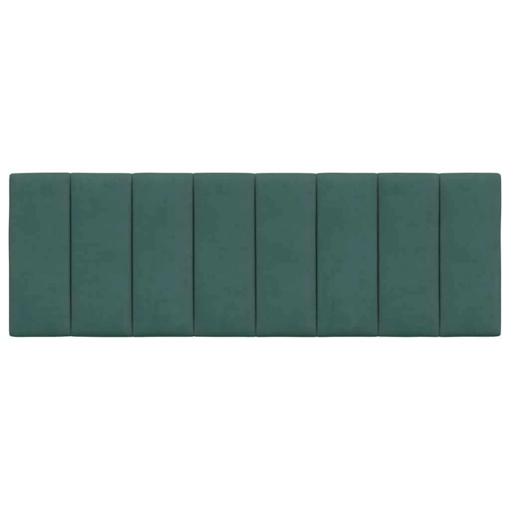 Cuscino Testiera Verde Scuro 140 cm in Velluto