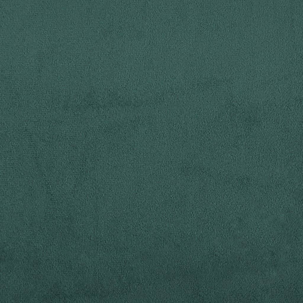 Cuscino Testiera Verde Scuro 140 cm in Velluto