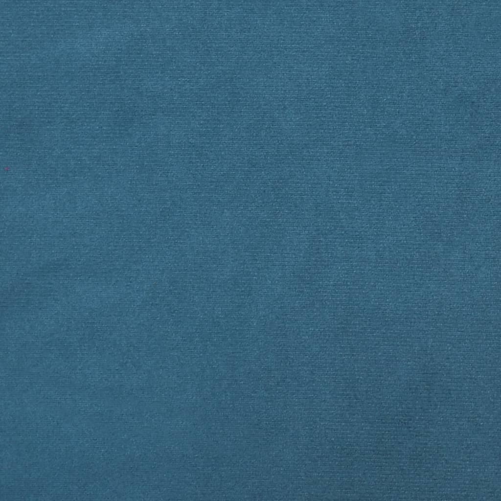 Cuscino Testiera Blu 140 cm in Velluto