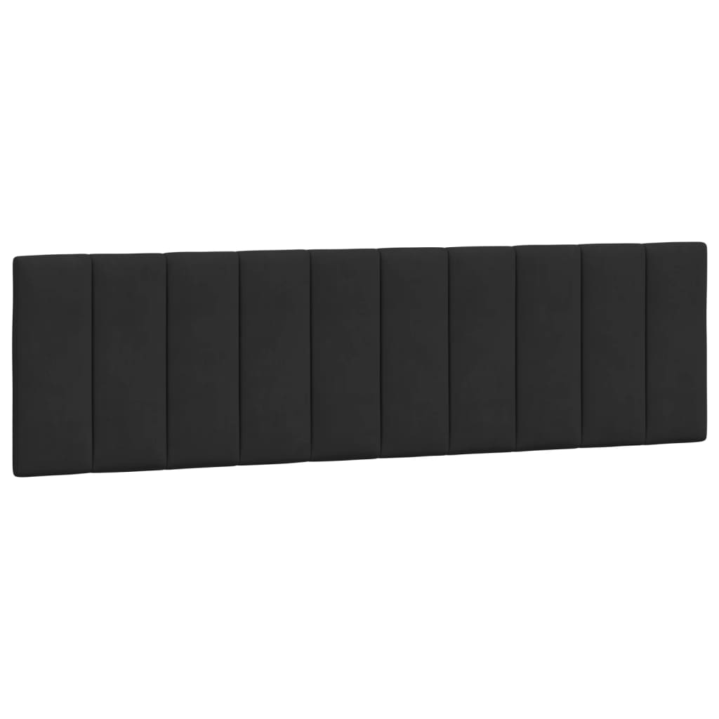 Cuscino Testiera Nero 180 cm in Velluto