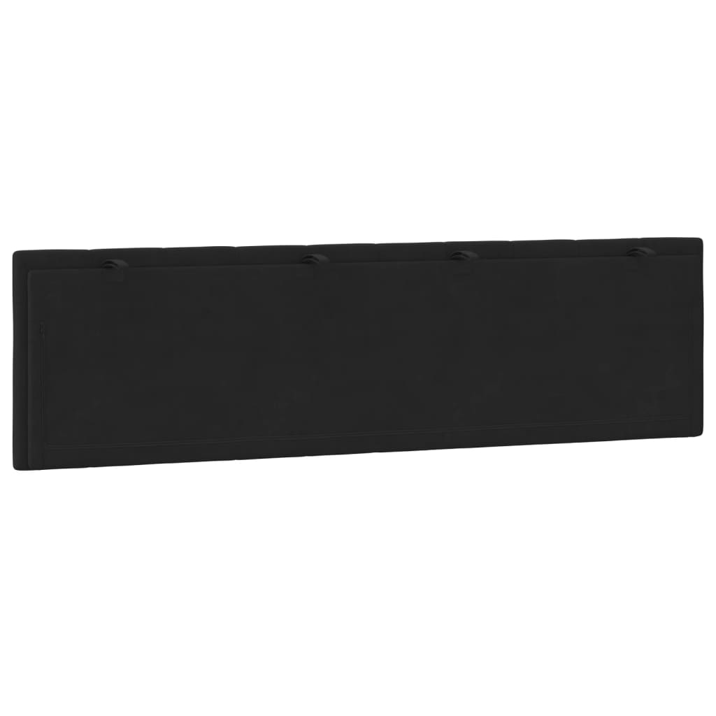 Cuscino Testiera Nero 180 cm in Velluto