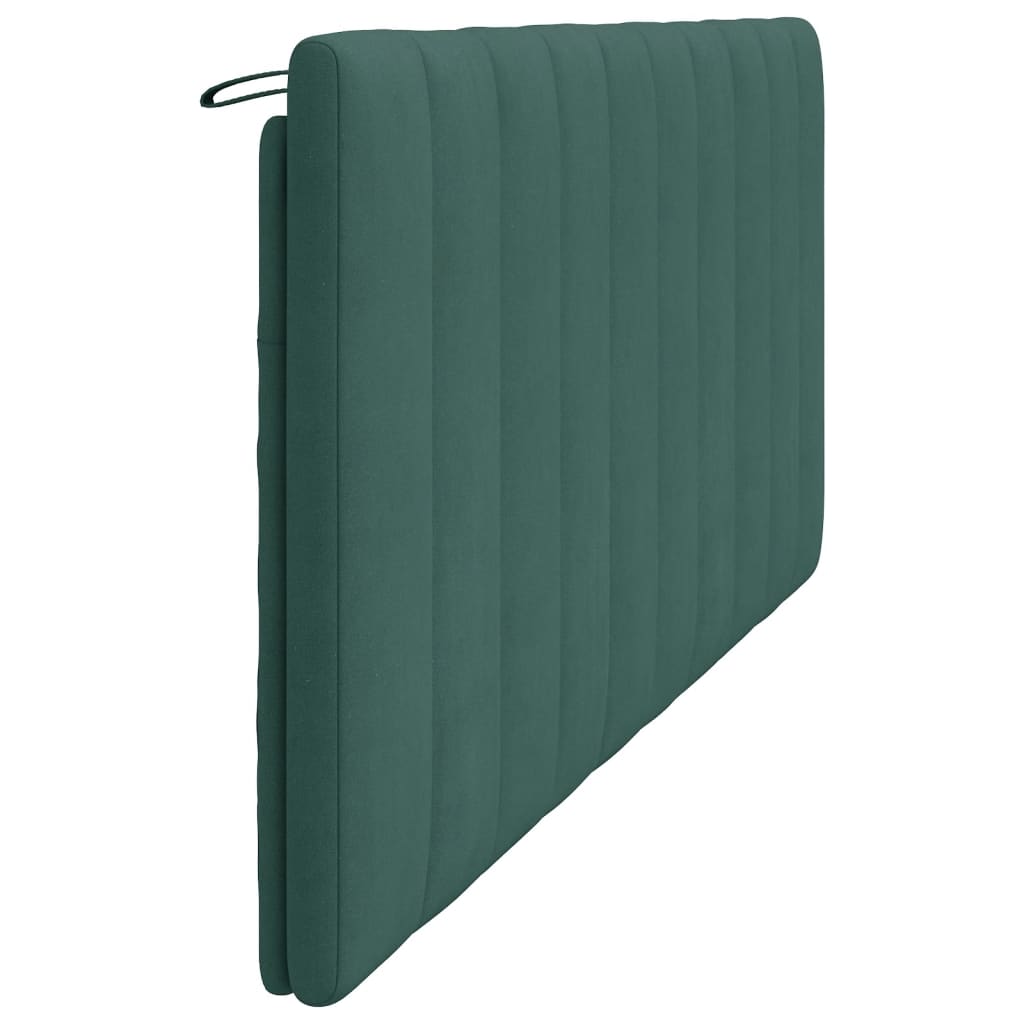 Cuscino Testiera Verde Scuro 200 cm in Velluto