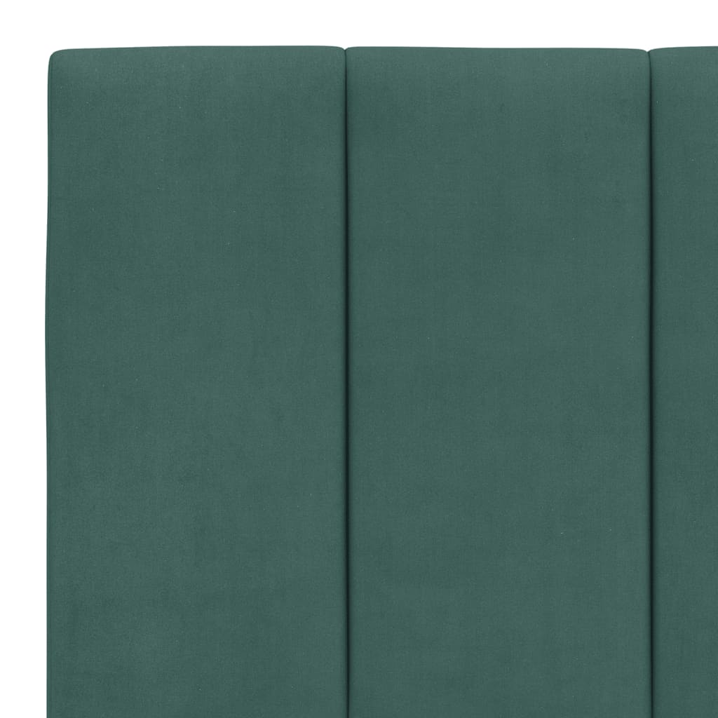 Cuscino Testiera Verde Scuro 200 cm in Velluto