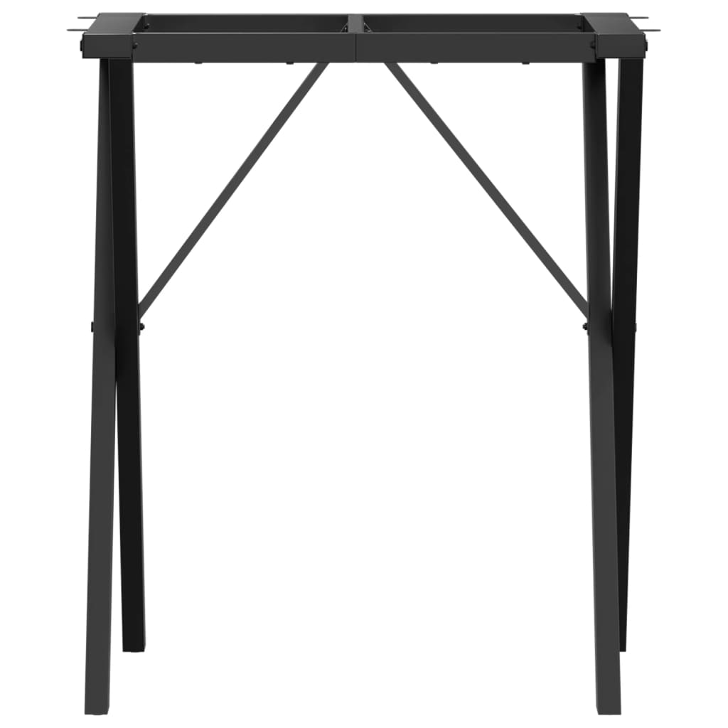 X-Bein-Gestell für Esstisch 60x50x73 cm aus Gusseisen