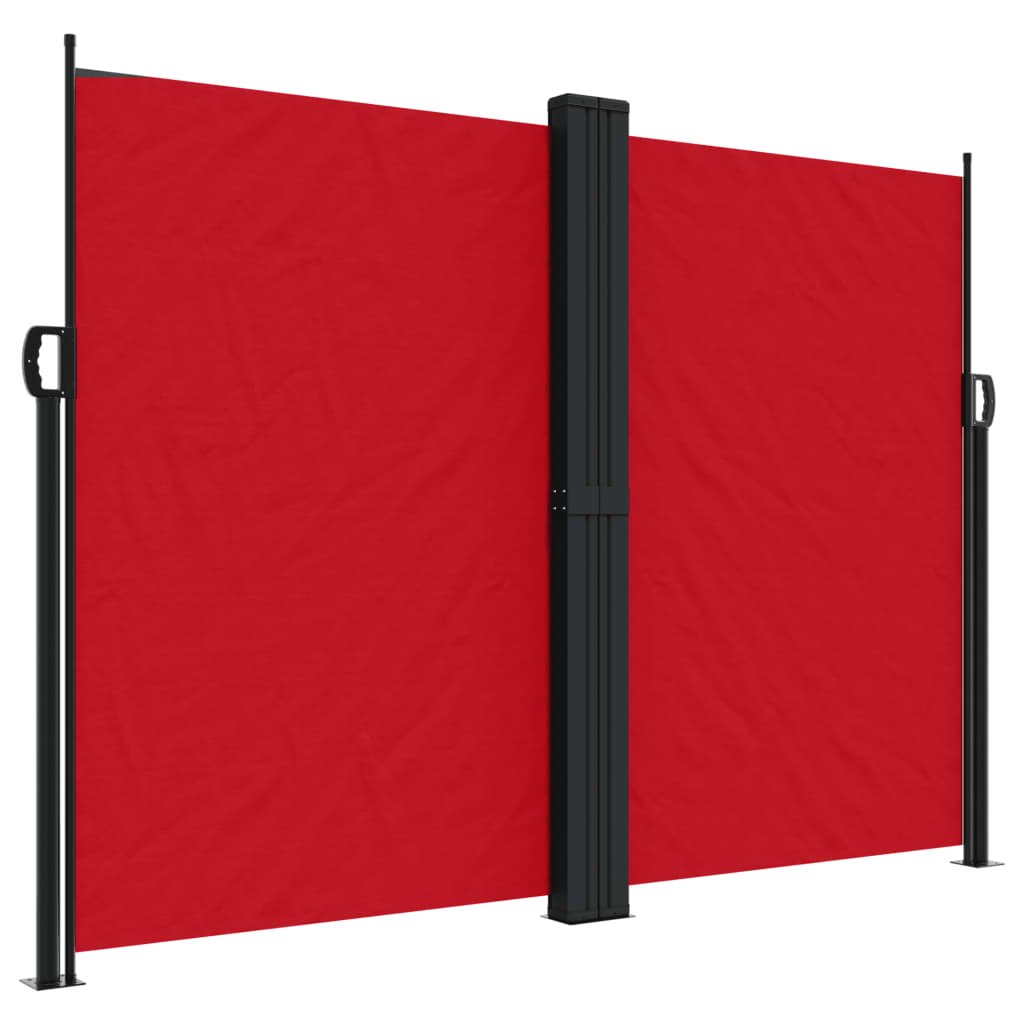Tenda da Sole Laterale Retrattile Rossa 180x1000 cm - homemem39
