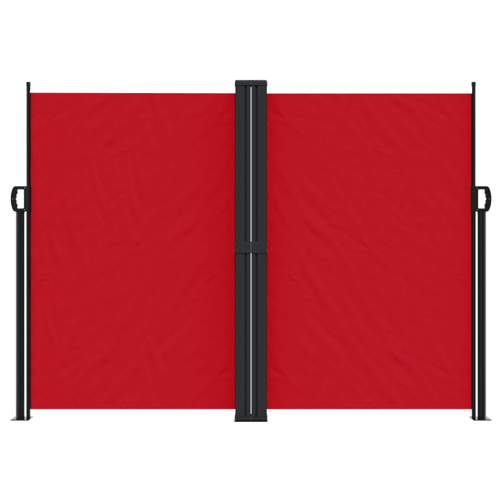 Tenda da Sole Laterale Retrattile Rossa 180x1000 cm - homemem39