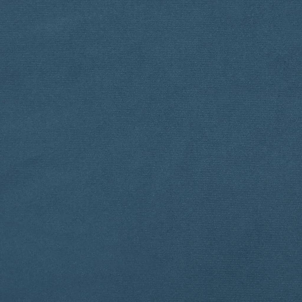 Materasso a Molle Blu Scuro 120x190x20 cm in Velluto - homemem39