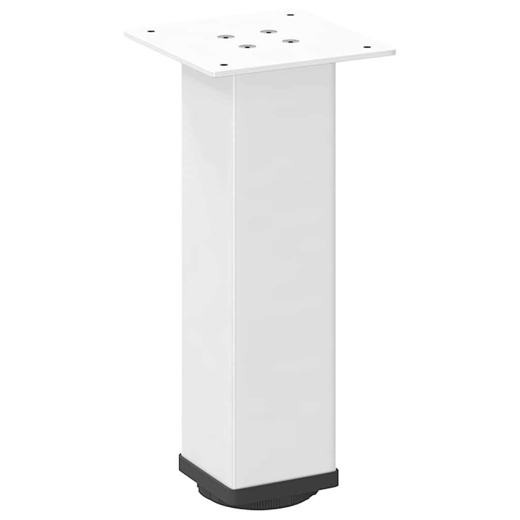 Gambe per Tavolino 4 pz Bianco 30-32 cm Acciaio - homemem39
