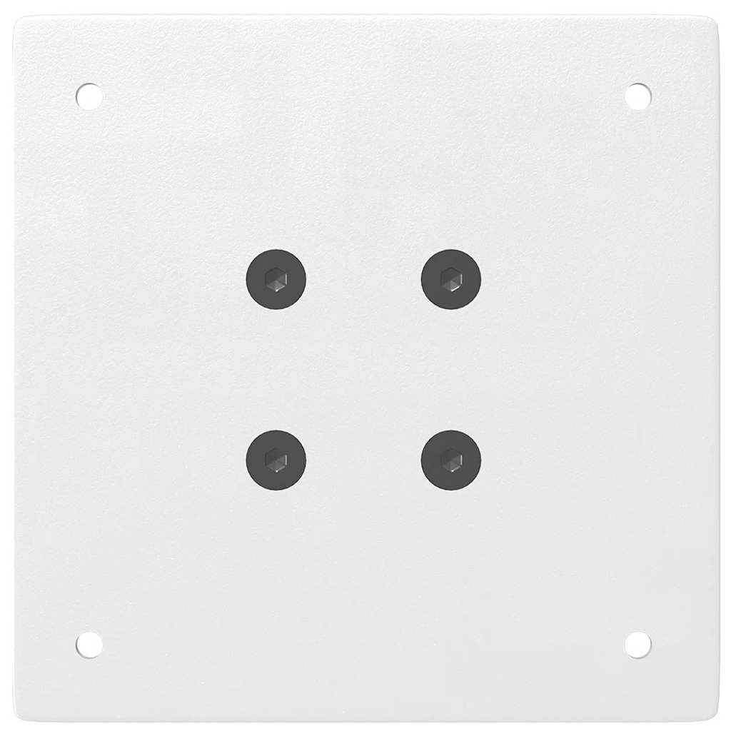 Gambe per Tavolino 4 pz Bianco 30-32 cm Acciaio - homemem39