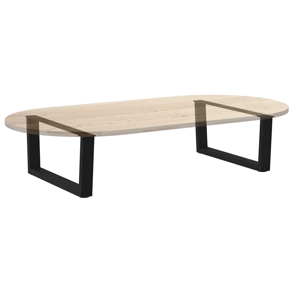 Gambe per Tavolo da Pranzo a V 2 pz Nero 70x(30-31,3)cm Acciaio - homemem39