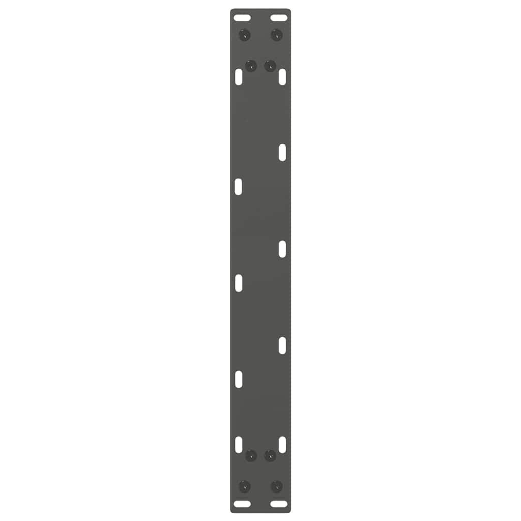 Gambe Tavolino Caffè a U 2 pz Antracite 50x(30-31)cm in Acciaio