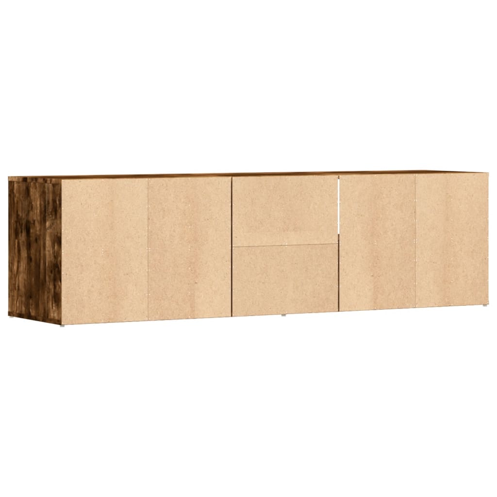 Mobile Angolare Rovere Fumo 160x40x45 cm in Truciolato - homemem39