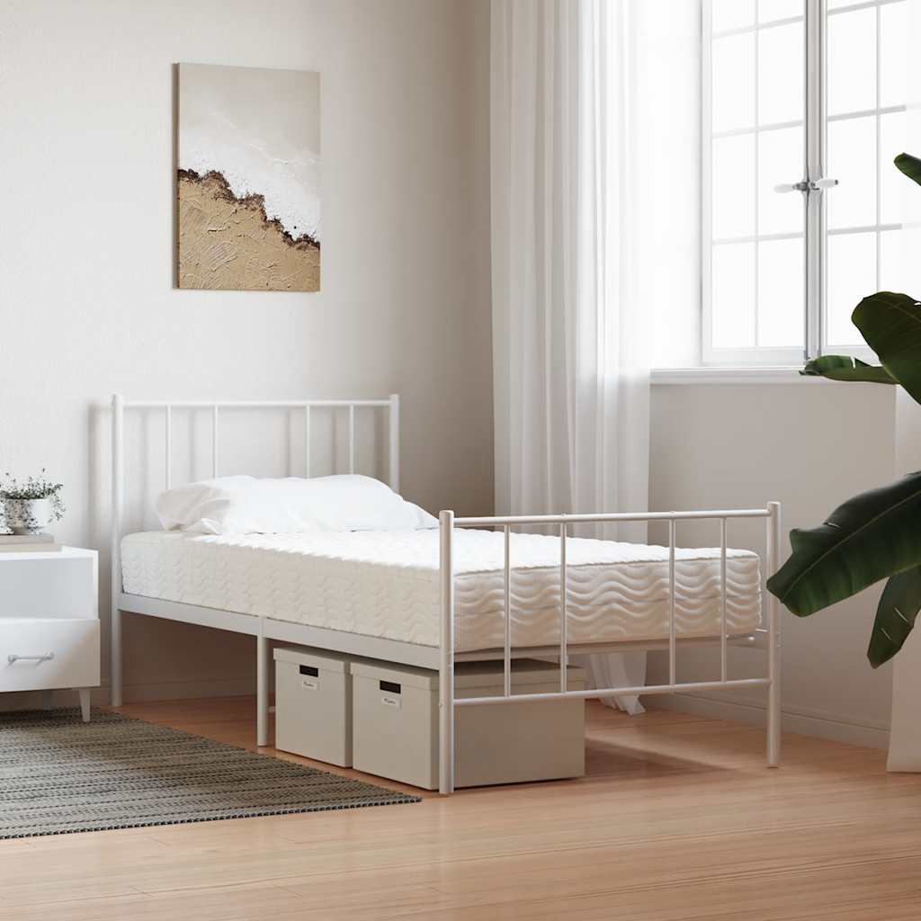 Materasso in Schiuma per Bambini Bianco 80x160 cm Durezza H2 H3 - homemem39
