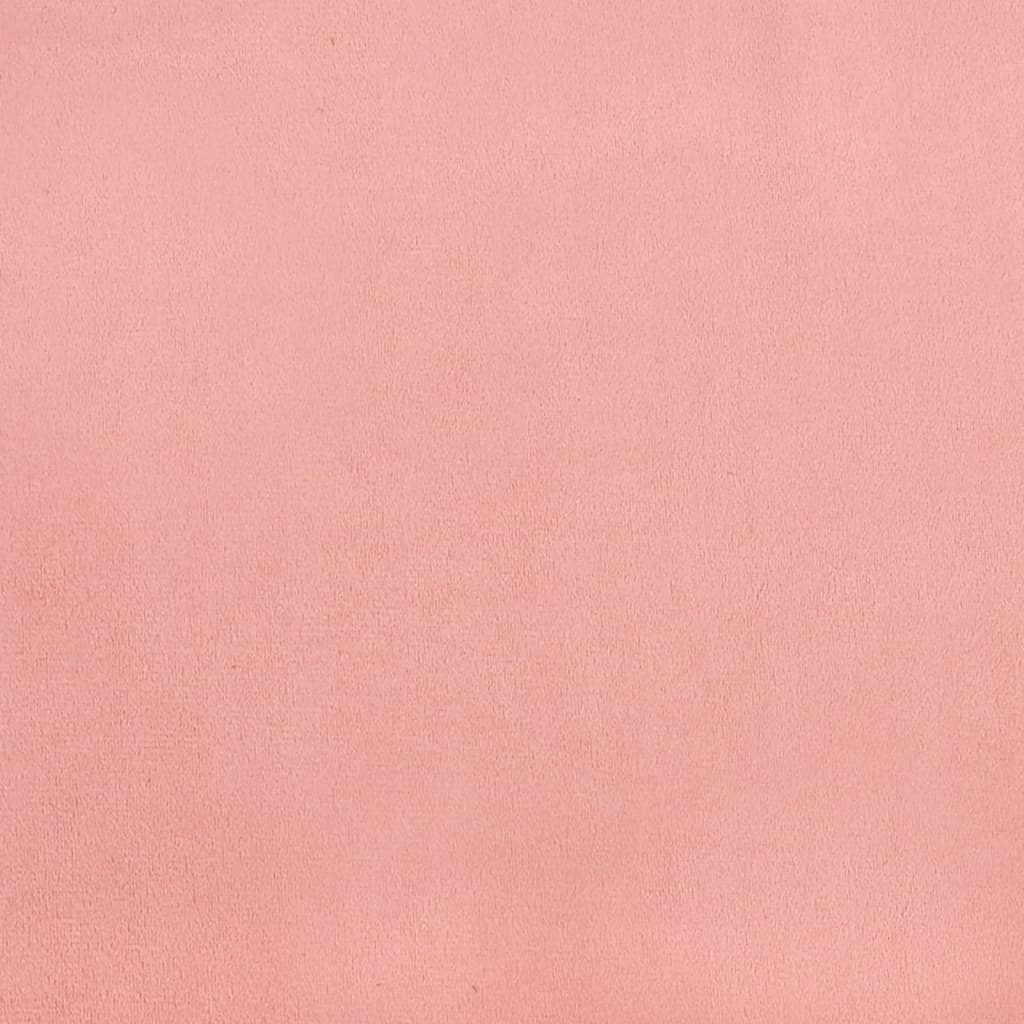 Materasso a Molle Insacchettate Rosa 120x220x20 cm in Velluto - homemem39