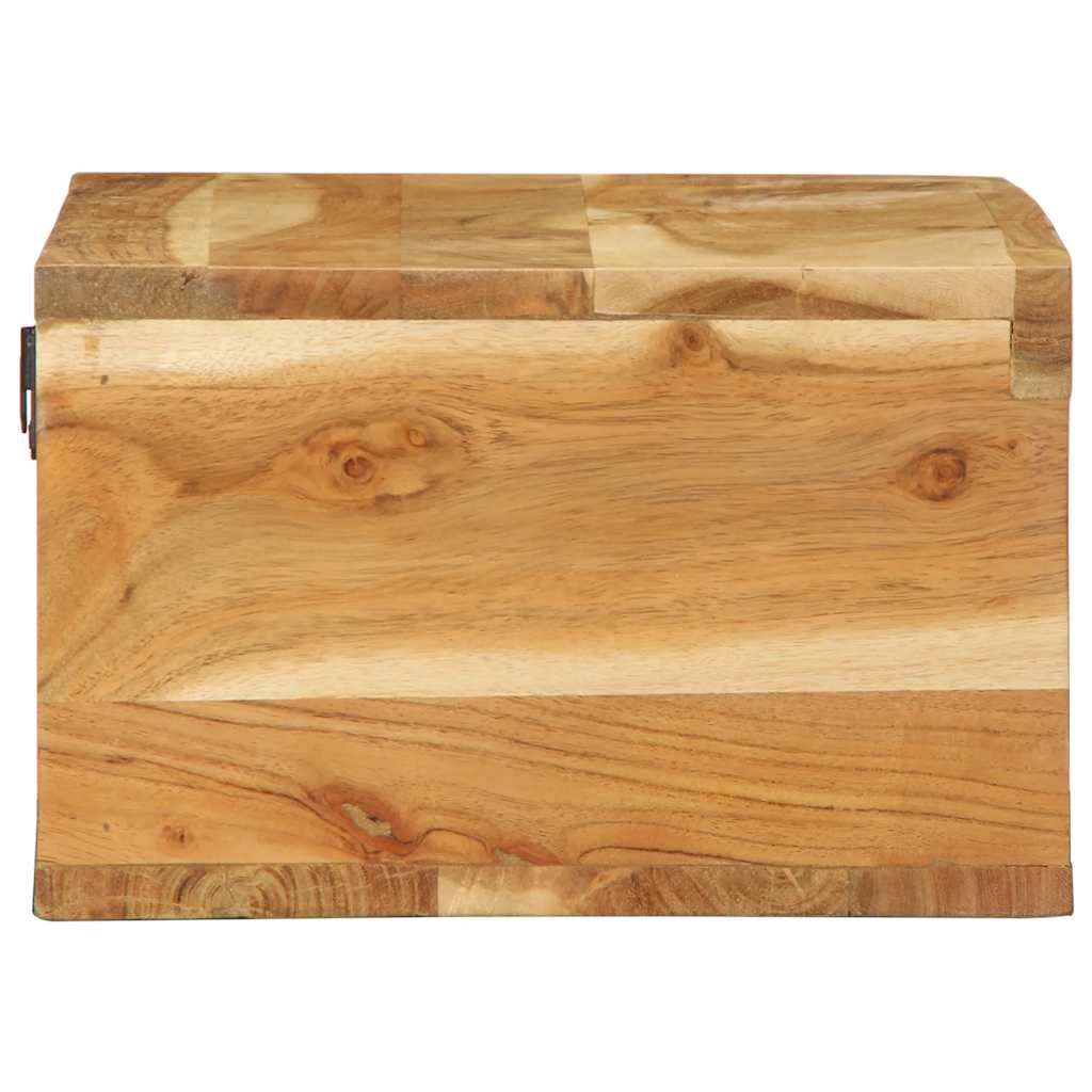 Mobile TV a Parete 60x30x19 cm in Legno Massello di Acacia
