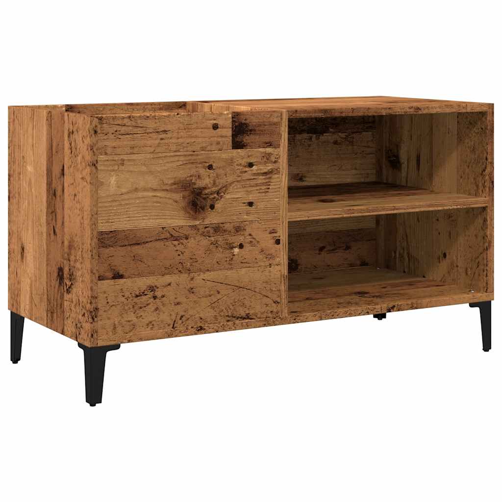 Mobile Porta Dischi Legno Antico 84,5x38x48cm Legno Multistrato - homemem39