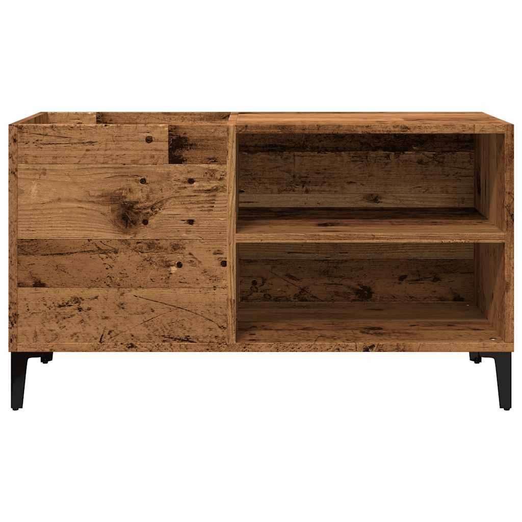 Mobile Porta Dischi Legno Antico 84,5x38x48cm Legno Multistrato - homemem39