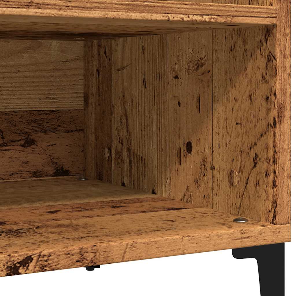 Mobile Porta Dischi Legno Antico 84,5x38x48cm Legno Multistrato - homemem39