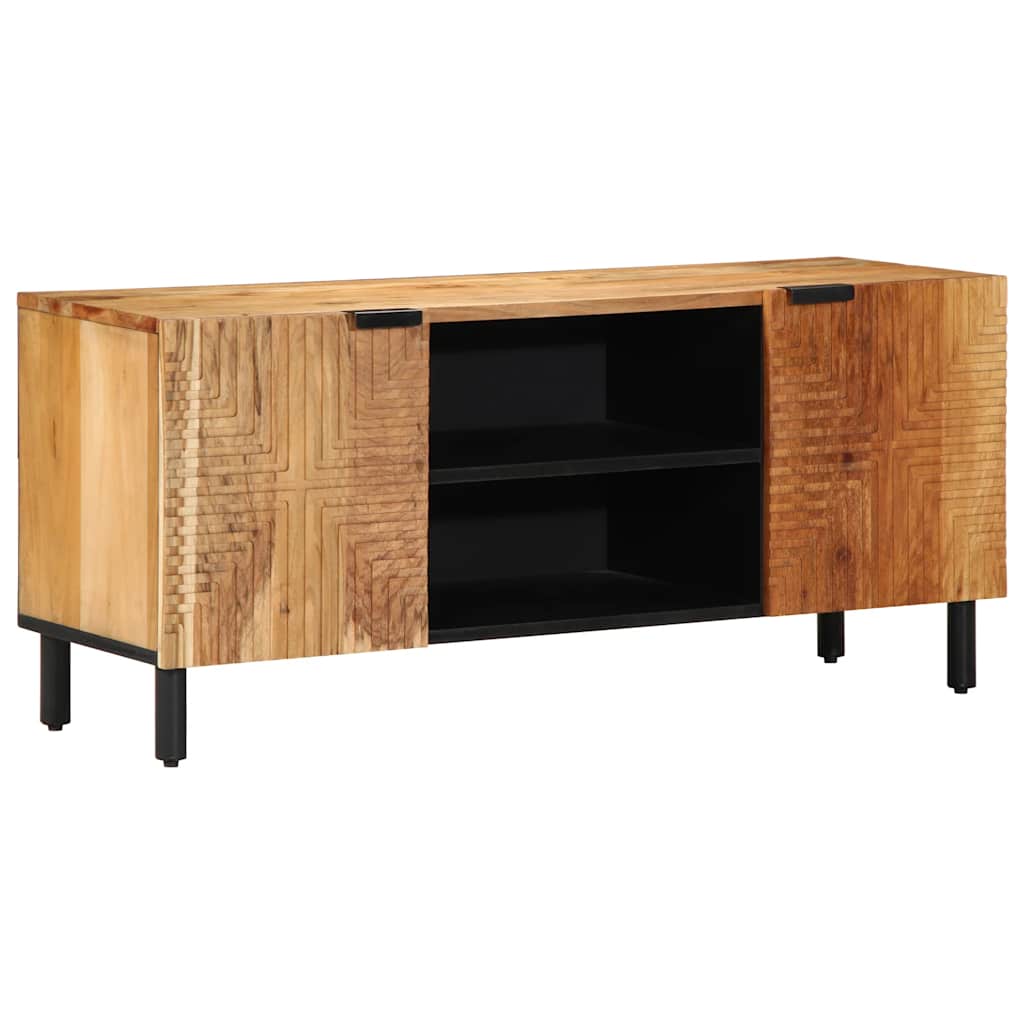 Mobile Porta TV 105x33x46 cm in Legno Massello di Acacia