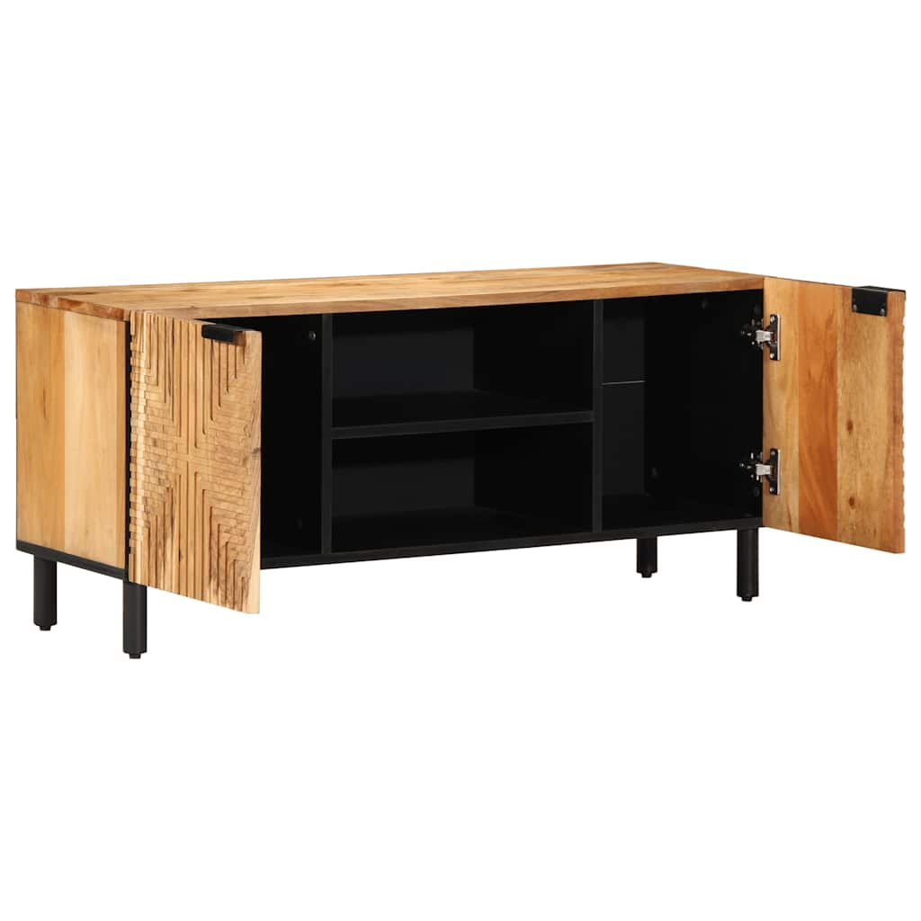 Mobile Porta TV 105x33x46 cm in Legno Massello di Acacia
