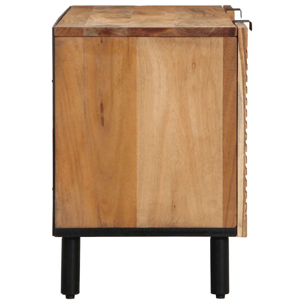 Mobile Porta TV 105x33x46 cm in Legno Massello di Acacia