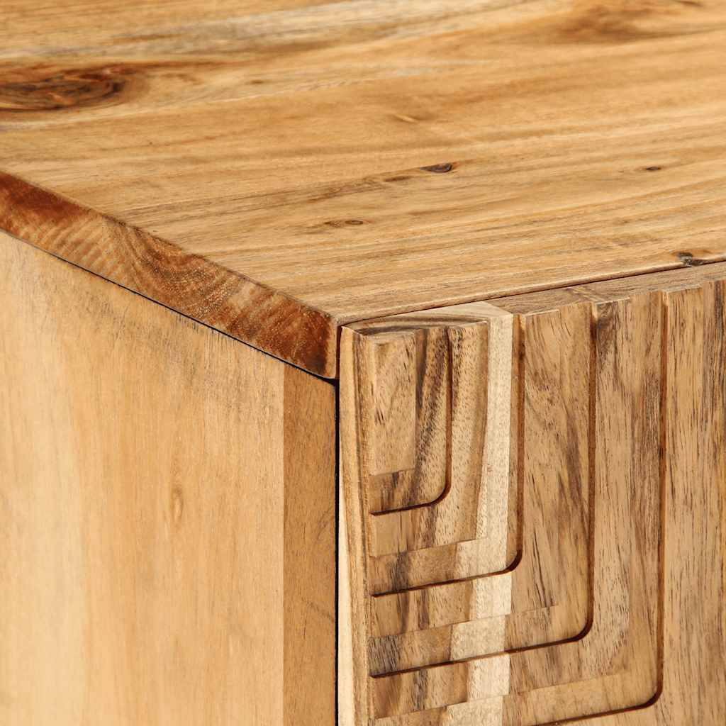 Mobile Porta TV 105x33x46 cm in Legno Massello di Acacia