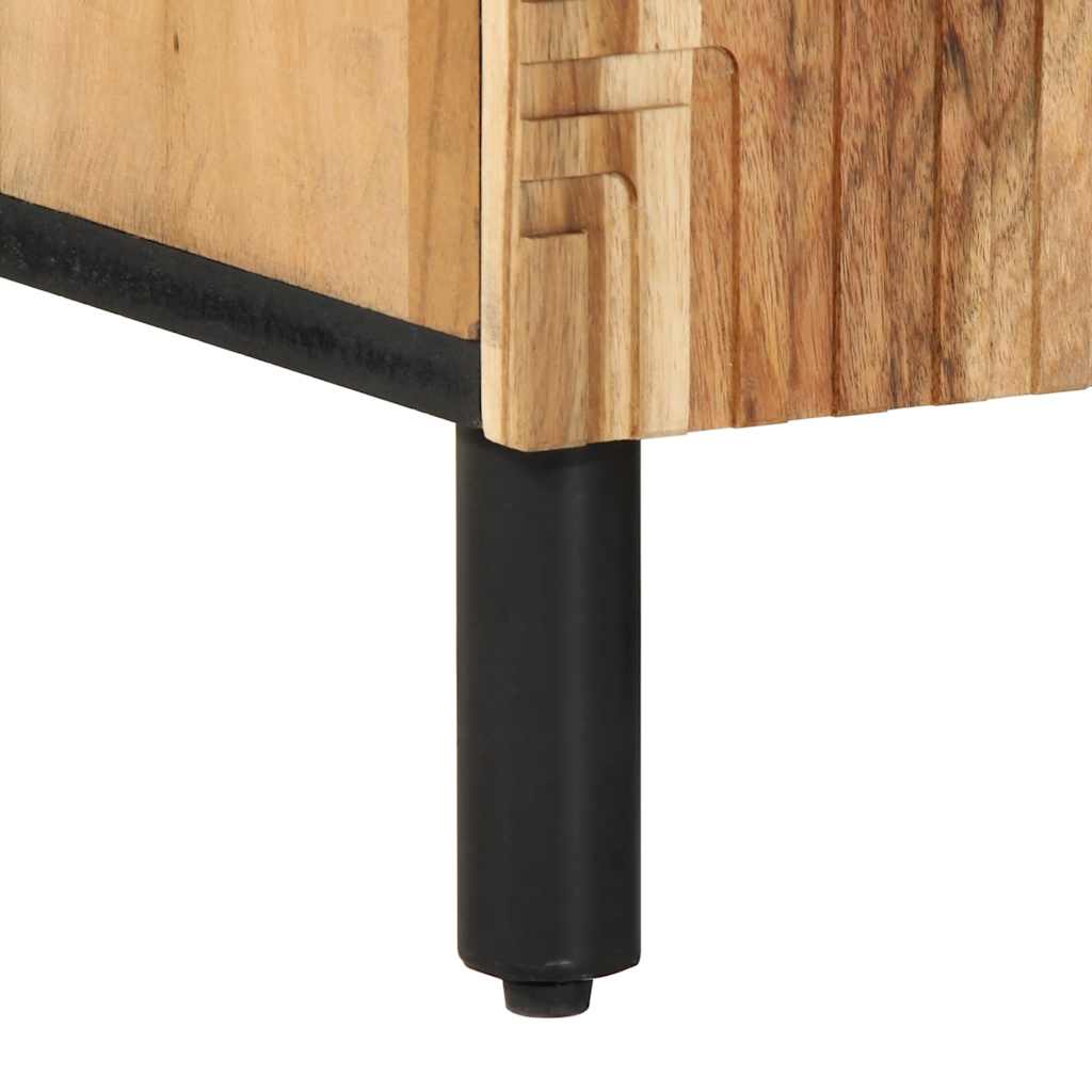 Mobile Porta TV 105x33x46 cm in Legno Massello di Acacia